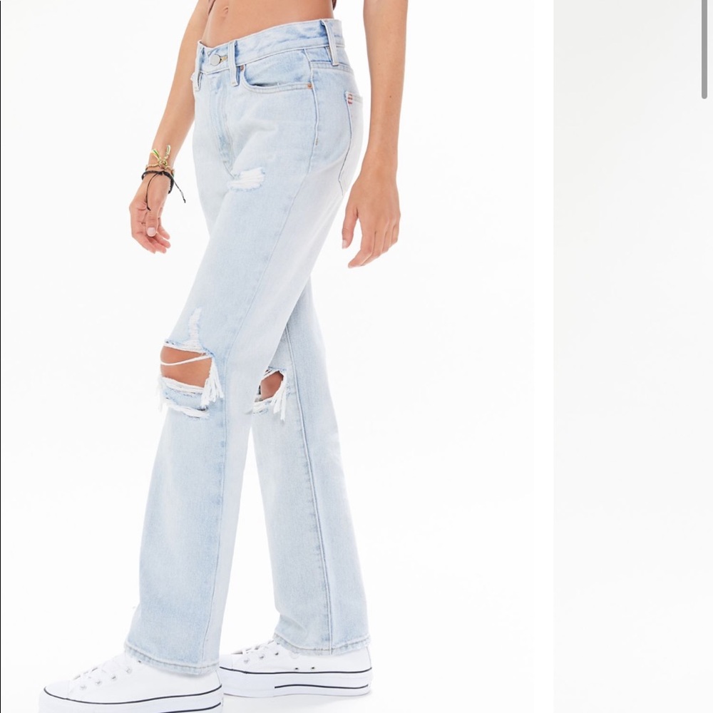 BDG Mid Rise Bootcut Jean in a light wash